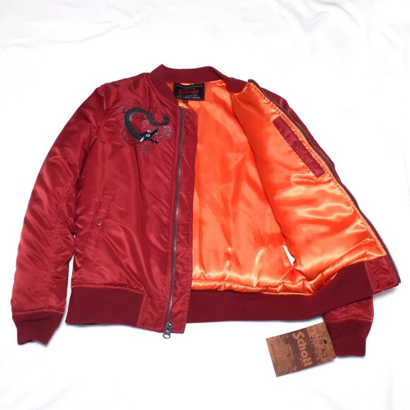 SCHOTT N.Y.C. CIV/MIL 1913 Jacket Intermediate size M Embroidery 100% Authentic - Picture 4 of 7